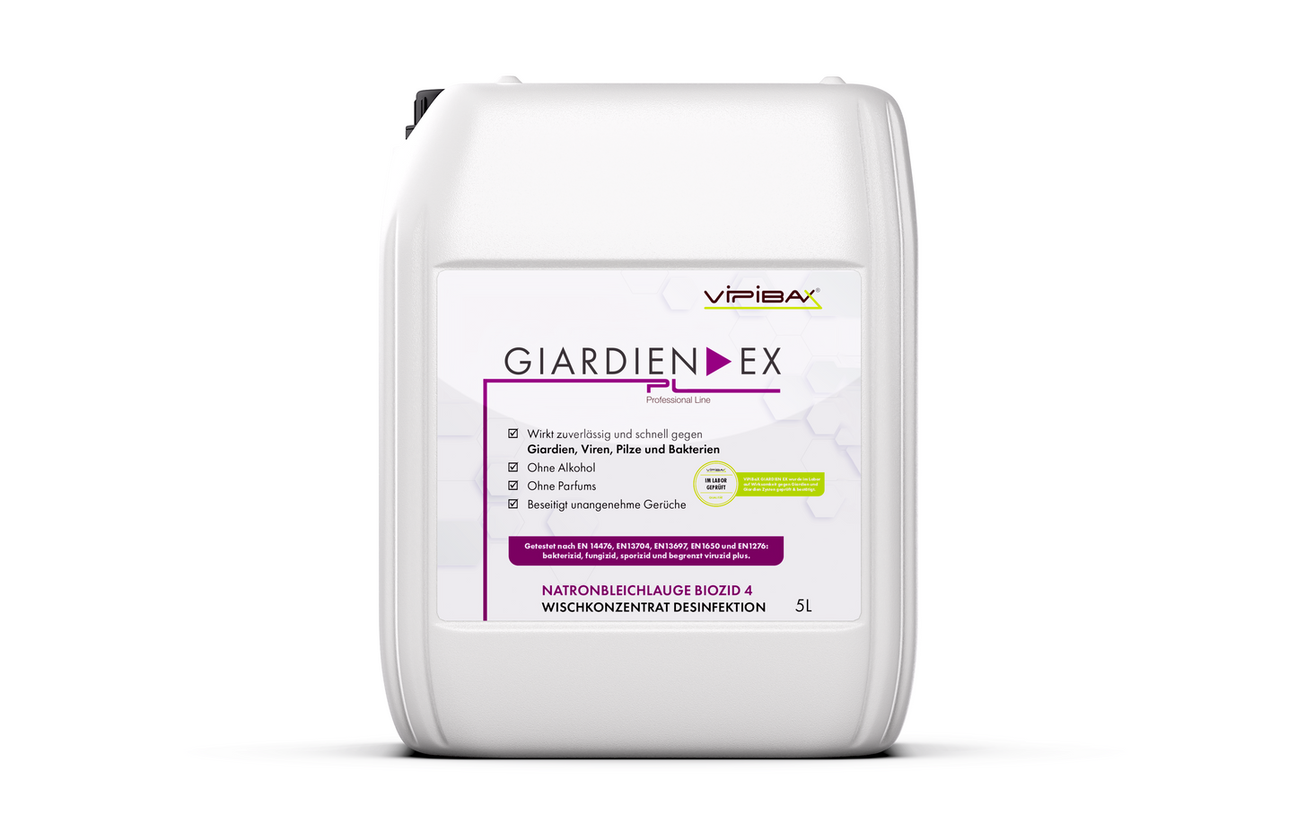 ViPiBaX Giardien EX® Wischkonzentrat Professional Line Natronbleichlauge Biozid 4 - 5000ml
