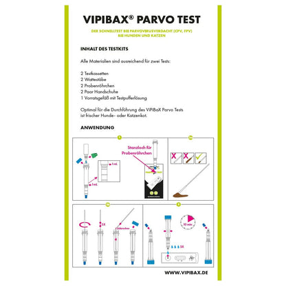 ViPiBaX Parvo Schnelltest, 2 Stk. Ausverkauf wegen MHD 07/2024